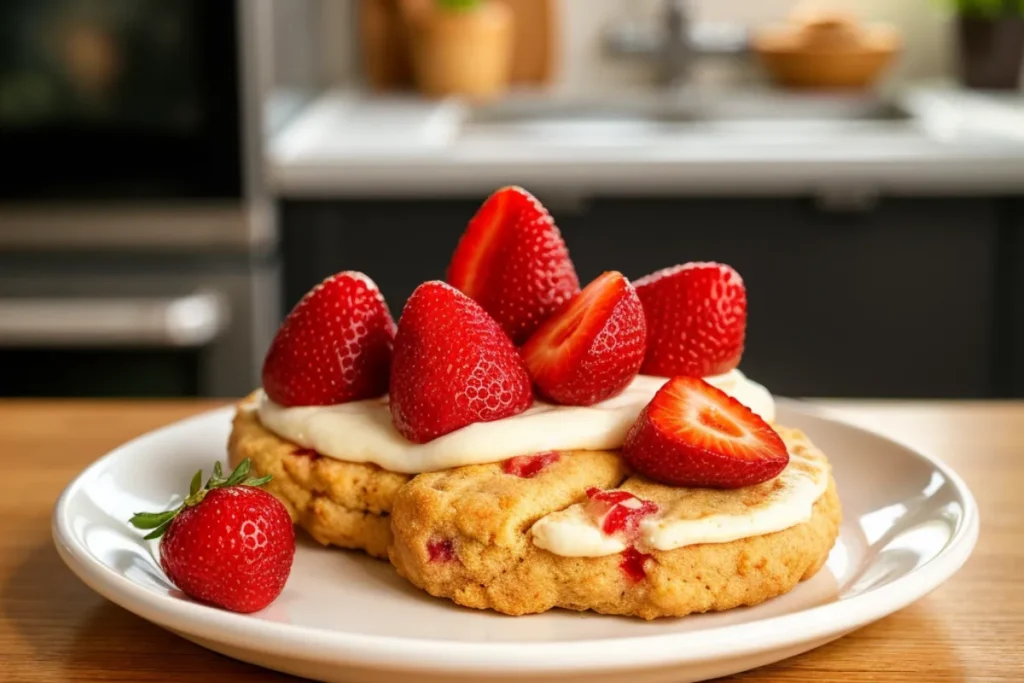 strawberry cheesecake cookies