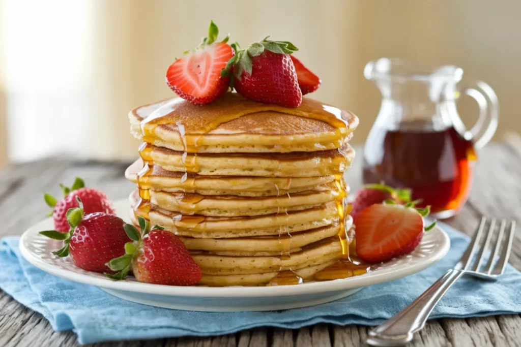 What are pancakes made of cornmeal called?