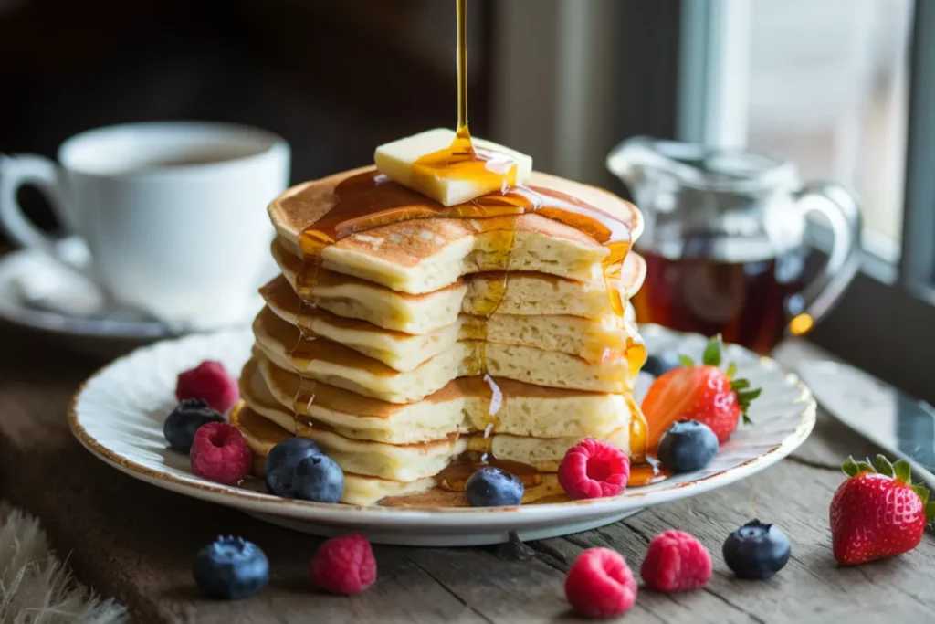 Why are restaurant pancakes so fluffy?