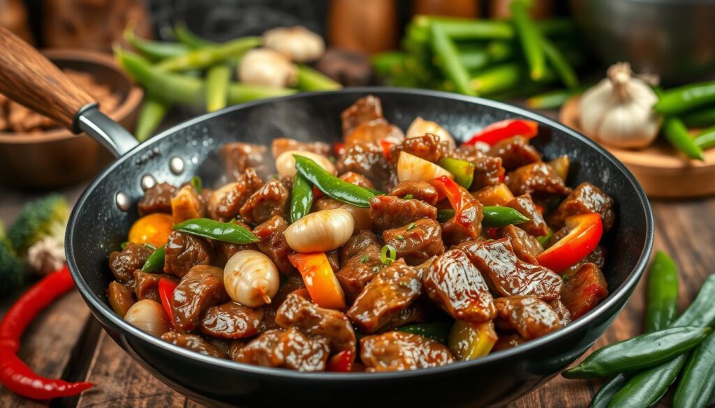 garlic beef stir-fry