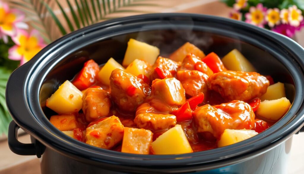 sweet hawaiian crockpot chicken