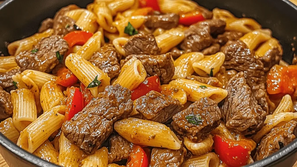 One-Pot Zesty Steak Pasta