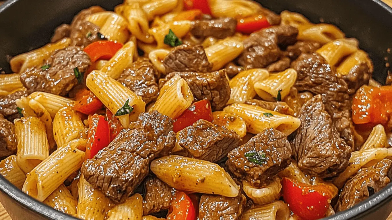 One-Pot Zesty Steak Pasta
